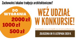 Ilustracja do artykułu Plakat_konkurs drewniana architektura_2020_przycięty.png